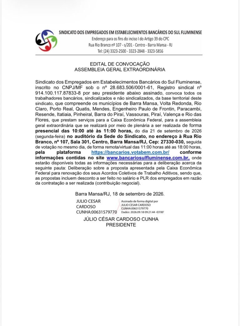 Assembleia SindSul – 18-09