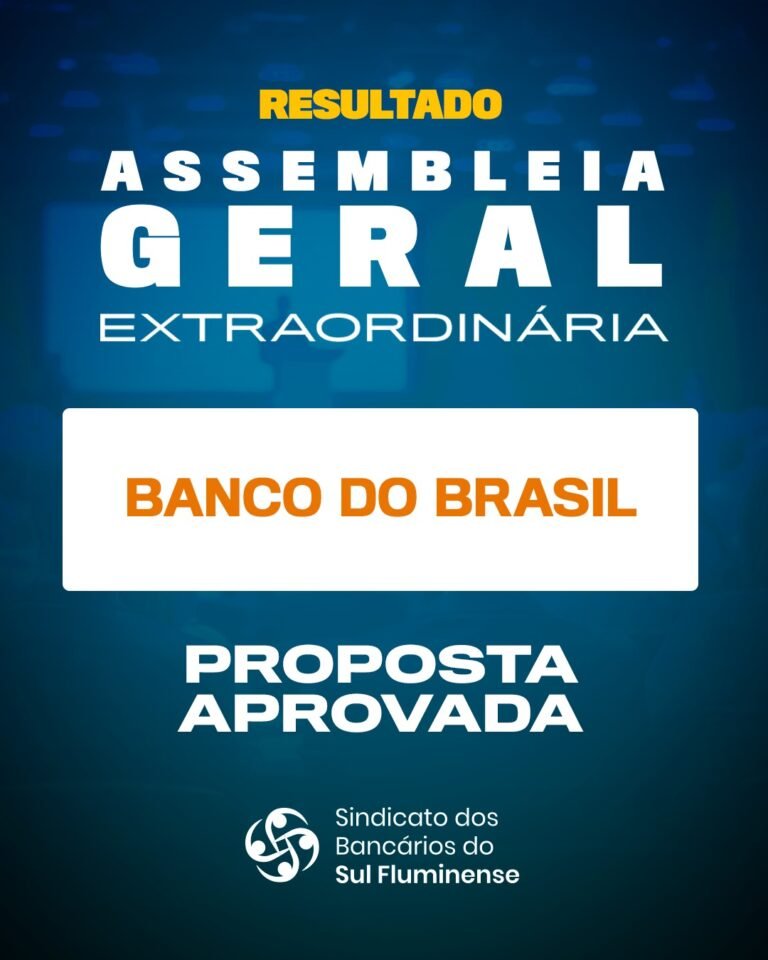 Banco do Brasil – card – acordo aprovado – SindSul