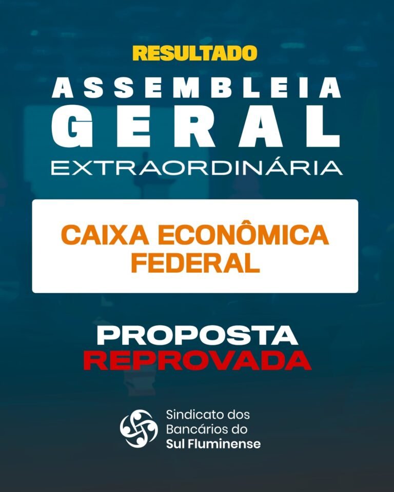 Caixa – card – acordo reprovado – SindSul