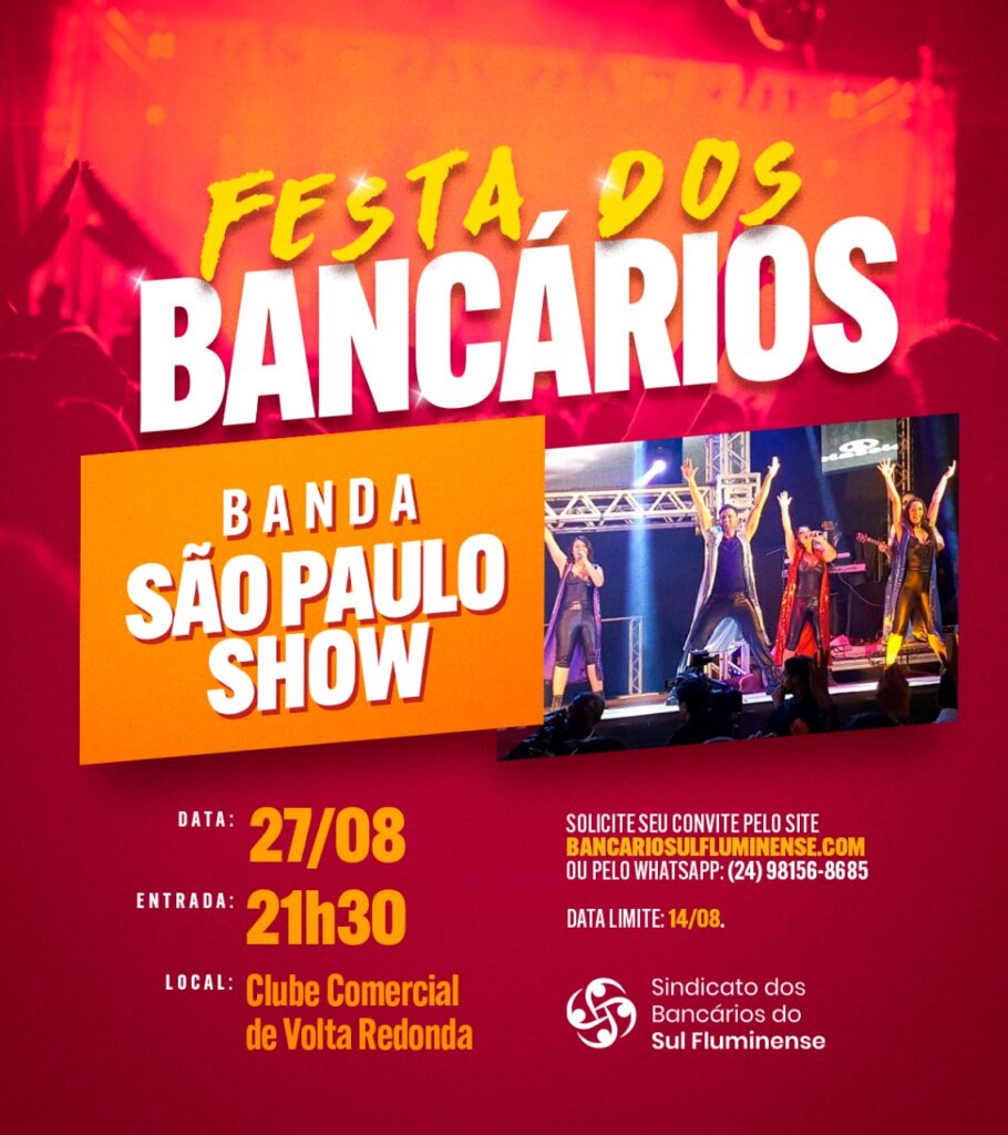 Bancários do ABC - Reserve seu convite para a Festa dos Bancários